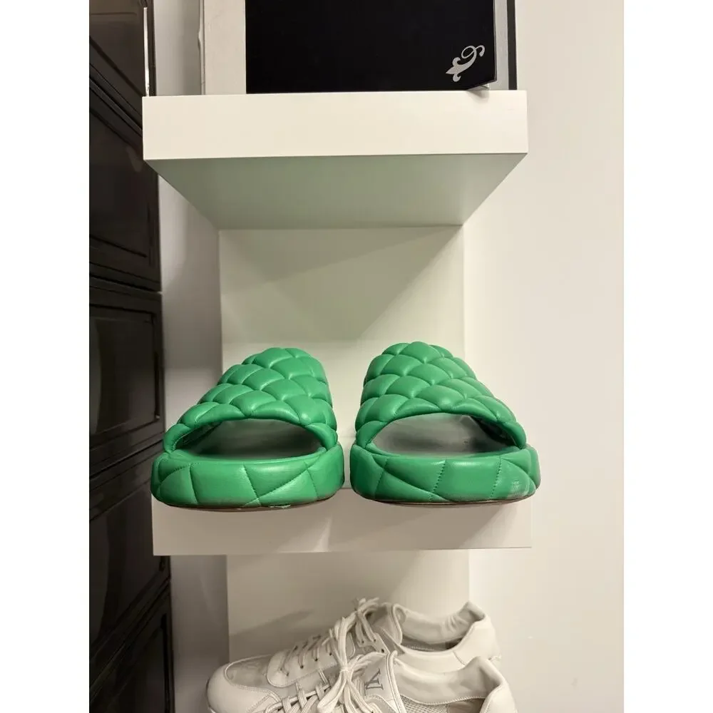 Bottega Veneta Padded Leather Sandals - Size 46 - Made in Italy - Picture 3 of 11